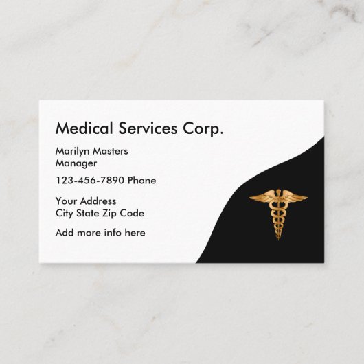 Medizinische Dienstleistungen Visitenkarte (Vorderseite)