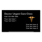 Medizinische dringende magnetische visitenkarte (Vorderseite)