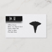 Medizinische Einzelkarte Visitenkarte (Rückseite)