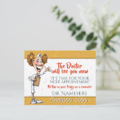 Medizinische Erinnerung Maßgeschneidertes Kartengo Postkarte (Stehend Vorderseite)