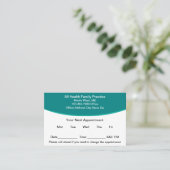 Medizinische Erinnerung - Moderne Personalausweise Terminkarte (Stehend Vorderseite)