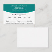 Medizinische Erinnerung - Moderne Personalausweise Terminkarte (Vorne/Hinten)