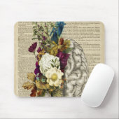 medizinische florale Hirnanatomie Mousepad (Mit Mouse)