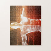 Medizinische Forschung auf dem menschlichen Körper Puzzle (Vertikal)