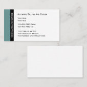 Medizinische Gebührenzählung und Kodierung Visitenkarte (Vorne/Hinten)