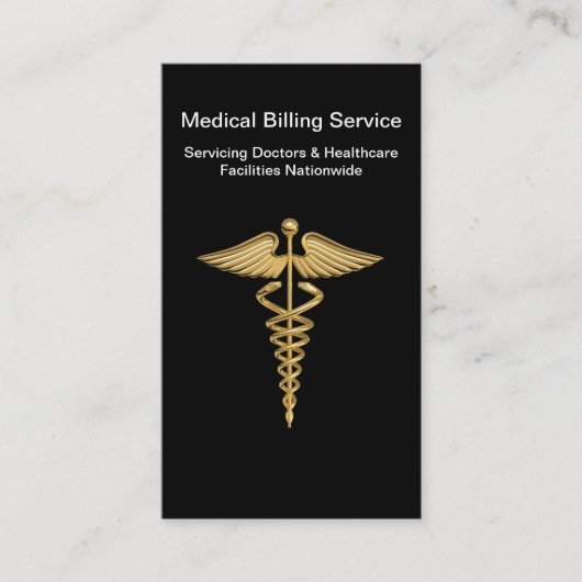 Medizinische Gebührenzählungs-Visitenkarten Visitenkarte (Vorderseite)