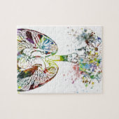 Medizinische Geschenke Herz und Lunge-Motiv Puzzle (Horizontal)