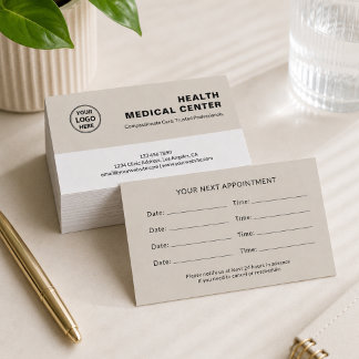 Medizinische Gesundheitsklinik Arzt Terminkarte