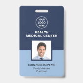 Medizinische Gesundheitsklinik Bar Code ID Ausweis (Vorderseite)