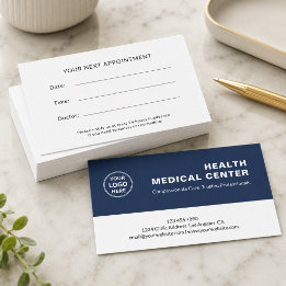Medizinische Gesundheitsklinik Beruflich Terminkarte