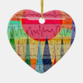 Medizinische Herzrhythmus-Waldträume Keramik Ornament (Vorne)