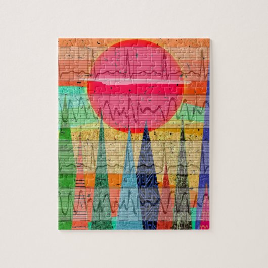 Medizinische Herzrhythmus-Waldträume Puzzle (Vertikal)