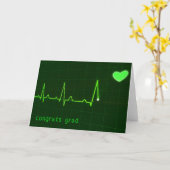 Medizinische Herzüberwachung und benutzerdefiniert Karte (Gelbe Blume)