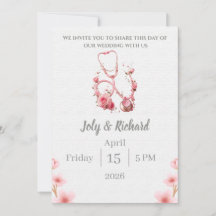 medizinische Hochzeitseinladung