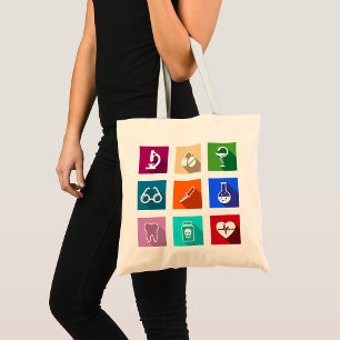 Medizinische Icons Tote Bag Tragetasche