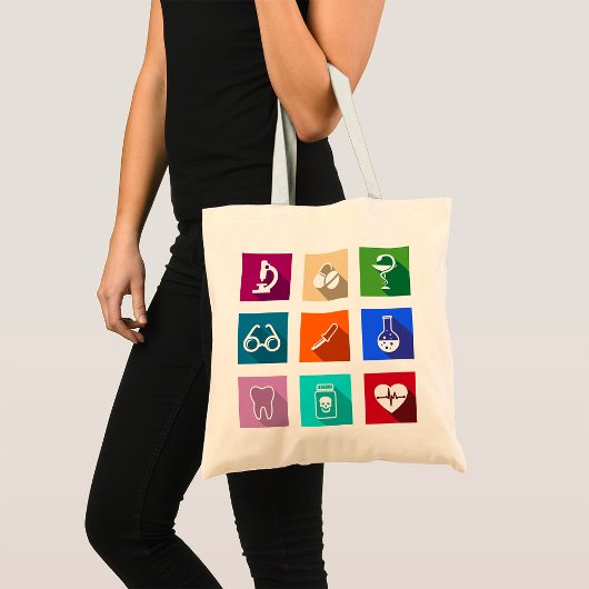 Medizinische Icons Tote Bag Tragetasche