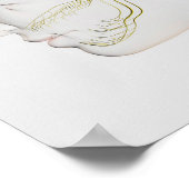 Medizinische Illustration des menschlichen Nervens Poster (Ecke)