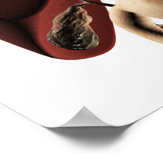 Medizinische Illustration von Leber und Magengesch Poster (Ecke)