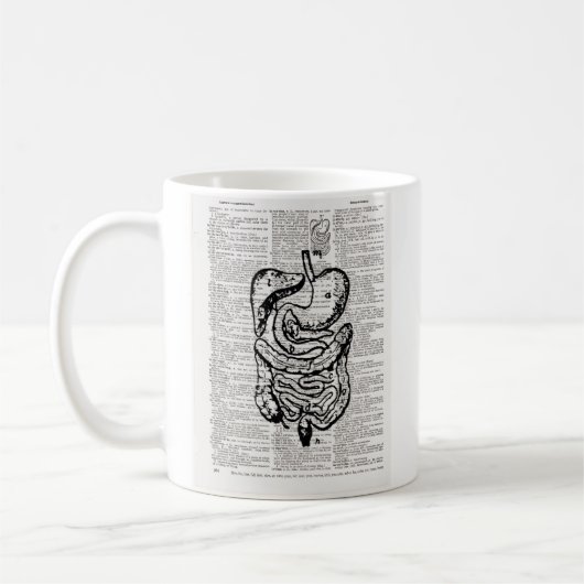Medizinische Illustrations-Wörterbuch-Kunst Kaffeetasse (Links)