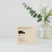 Medizinische Industrie-Transport Quadratische Visitenkarte (Stehend Vorderseite)