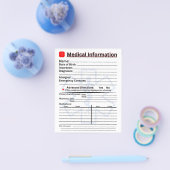 Medizinische Informationen Kühlschrank Flyer (Einzeln)