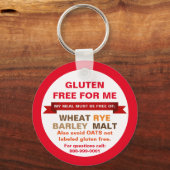 Medizinische Informationen zu kundenspezifischen,  Schlüsselanhänger (Vorderseite)