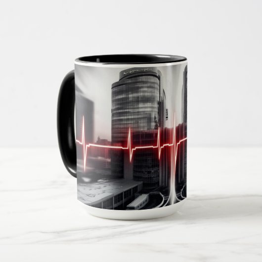 Medizinische Innovation in Aktion Tasse (Vorderseite Links)