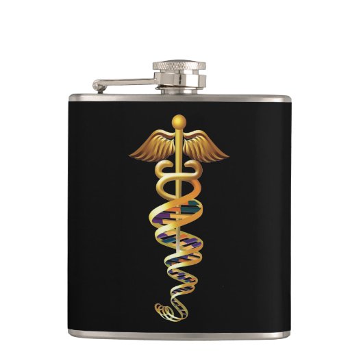 Medizinische Insignien Flachmann (Vorderseite)