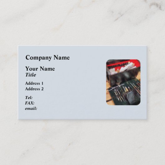 Medizinische Instrumente aus dem zivilen Krieg Visitenkarte (Vorderseite)