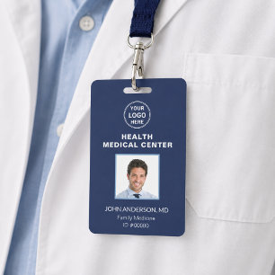 Medizinische Klinik Arzt Gesundheitswesen Navy Bla Ausweis