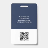 Medizinische Klinik Gesundheitsmediziner Beruflich Ausweis (Rückseite)
