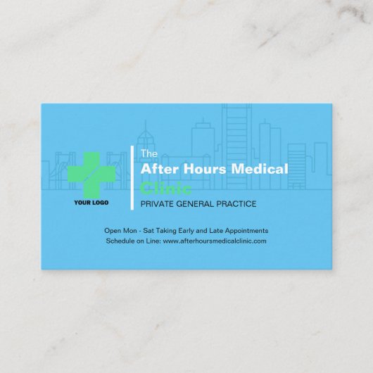 Medizinische Klinik Visitenkarte (Vorderseite)