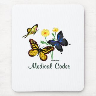 Medizinische Kodierer-Schmetterlinge Mousepad