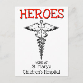 Medizinische Krankenpflege Danke Postkarte