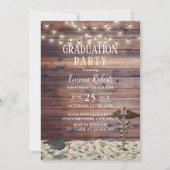 Medizinische Krankenpflege Schule Rustic Beach Abs Einladung (Vorderseite)