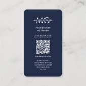 Medizinische Krankenschwester Caduceus Dunkle Mari Visitenkarte (Rückseite)