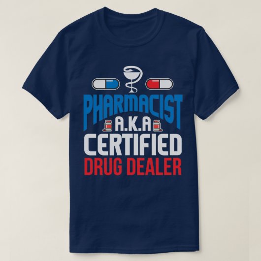 Medizinische Krankenschwester des Apothekers T-Shirt (Design vorne)