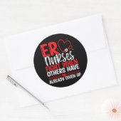 Medizinische Krankenschwester Funny ER Techniker E Runder Aufkleber (Umschlag)