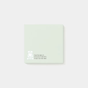 Medizinische Krankenschwester-klebrige Anmerkungen Post-it Klebezettel