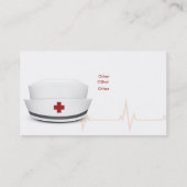 Medizinische Krankenschwester-Profil-Visitenkarte Visitenkarte (Rückseite)