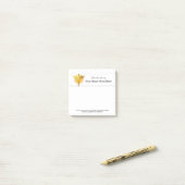 Medizinische Krankenschwester - Symbol Gold Post-it Klebezettel (Auf Schreibtisch)