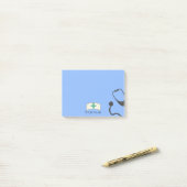 Medizinische Krankenschwestern Cap Blue Personalis Post-it Klebezettel (Auf Schreibtisch)