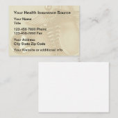 Medizinische Krankenversicherung Großformat Visitenkarte (Vorne/Hinten)
