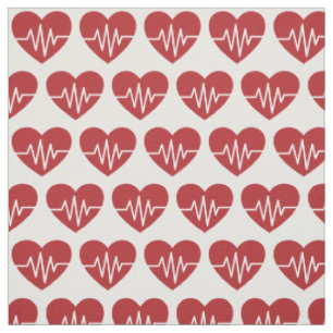 Medizinische Liebe Herzmuster Stoff