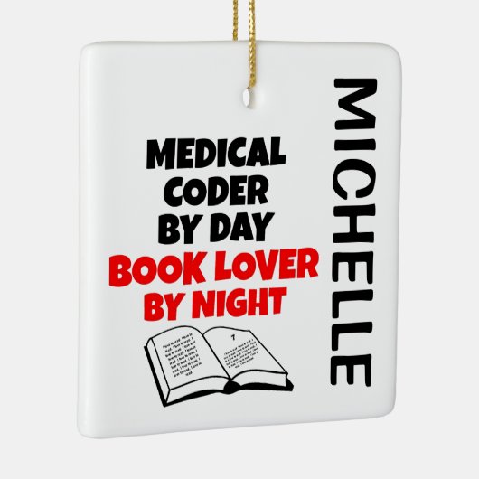 Medizinische Lieben, die CUSTOM lesen Keramikornament (Rechts)