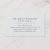 Medizinische Logos, Zahnärzte, Zahnärzte Visitenkarte (Rückseite)