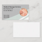 Medizinische Massagedienste Moderne Visitenkarte (Vorne/Hinten)