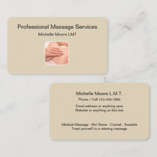 Medizinische Massagedienste Visitenkarte