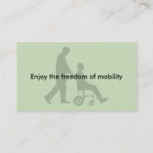 Medizinische Mobilitäts-Visitenkarten Visitenkarte (Rückseite)