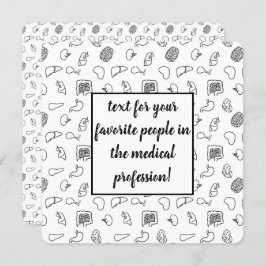 Medizinische Musterkarte Einladung